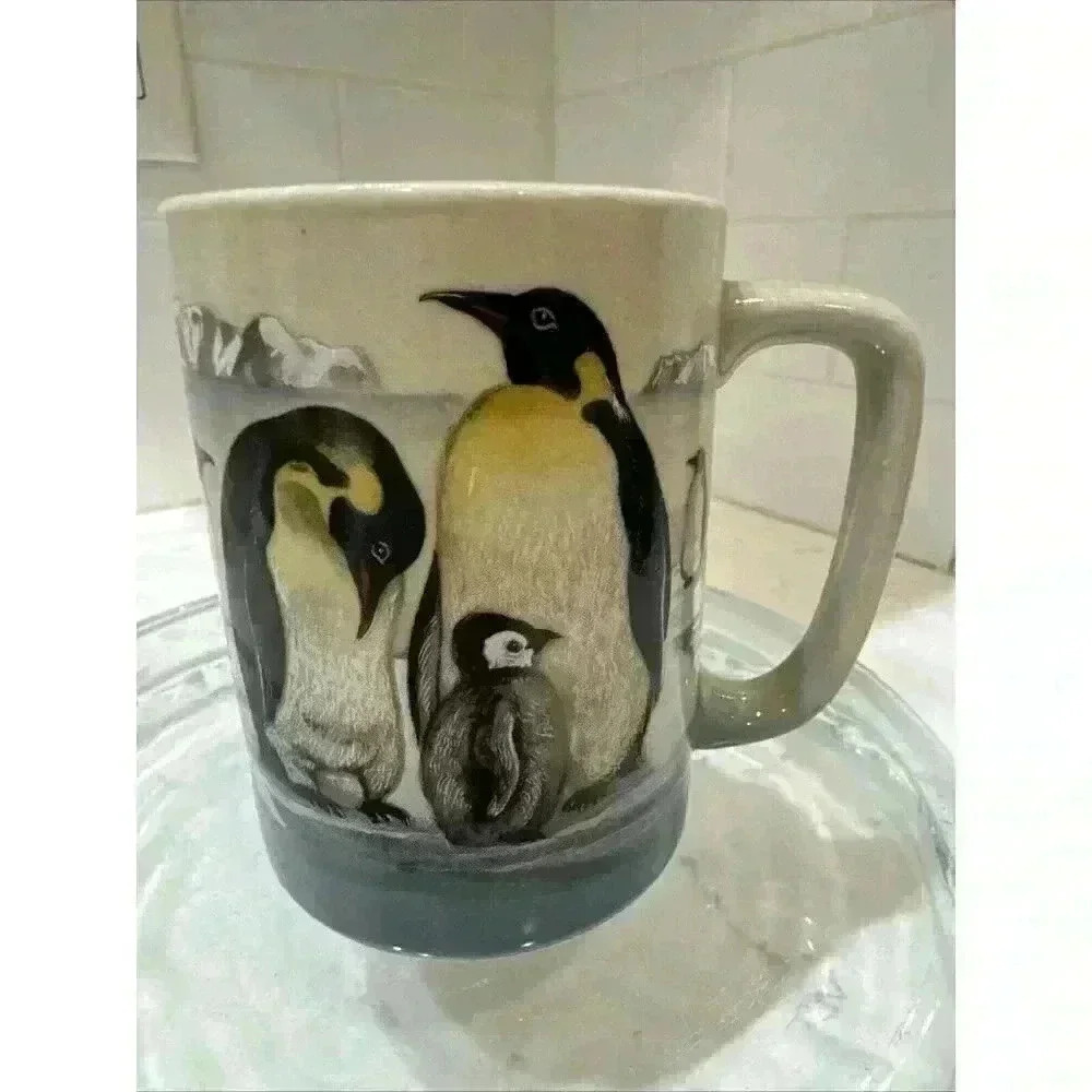 Otagiri Antarctic Emperor Penguin Mug Coffee Cup Japan Ceramic - Picture 9 of 11